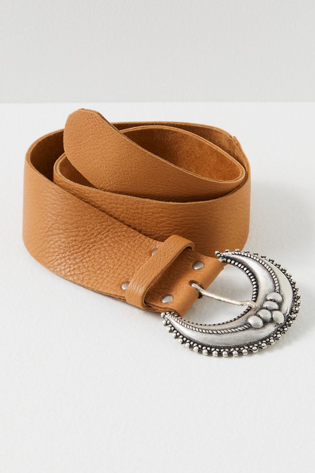 Lunar Eclipse Belt by Z & L at Free People in Brown