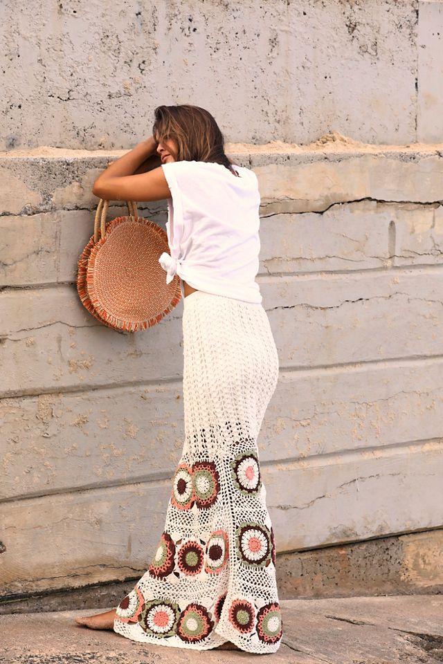 Maya Crochet Maxi Skirt