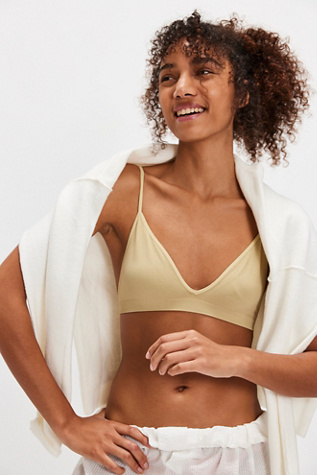 Baseline Bralette by Intimately at Free People in Sage Green, Size: XS/S