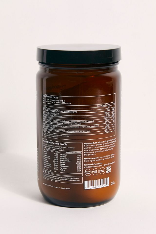 mindbodygreen Unflavored Grass-Fed Collagen+ #1