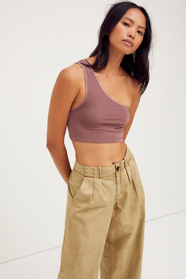 Free people one shoulder tee sale