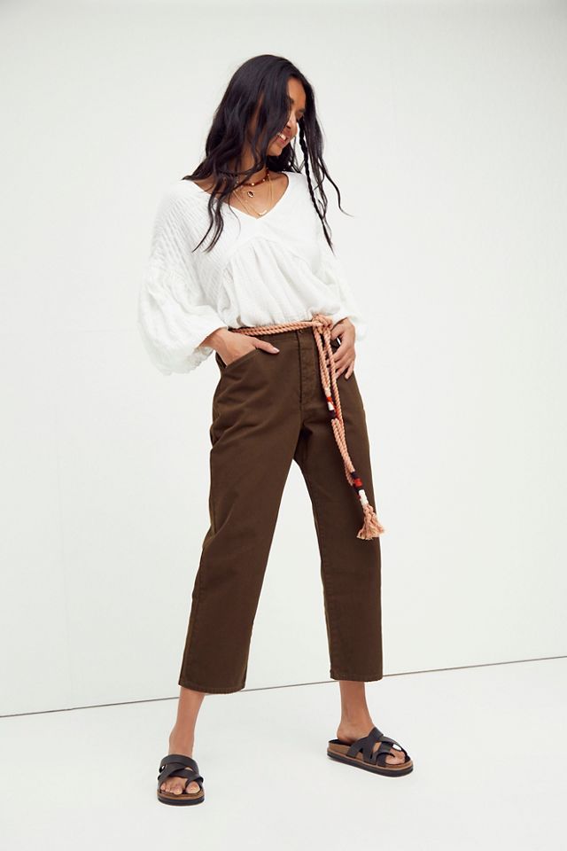 FREE PEOPLE Sandrine store Rose Wide Cargo Jeans