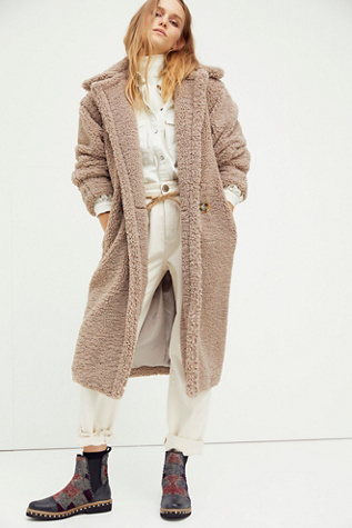 Free people teddy bear on sale coat