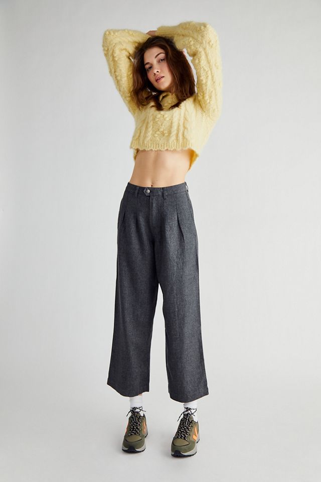 Darcy Hemp Pleated Wide Leg Pants | Free People