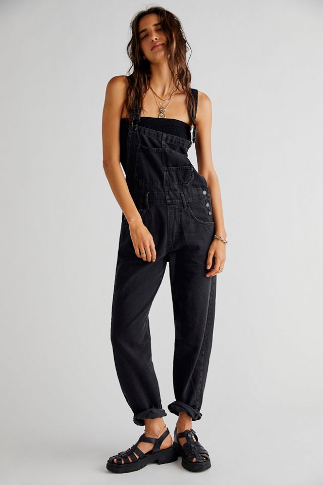 Women's 73 Zero Denim Dungarees (Black)