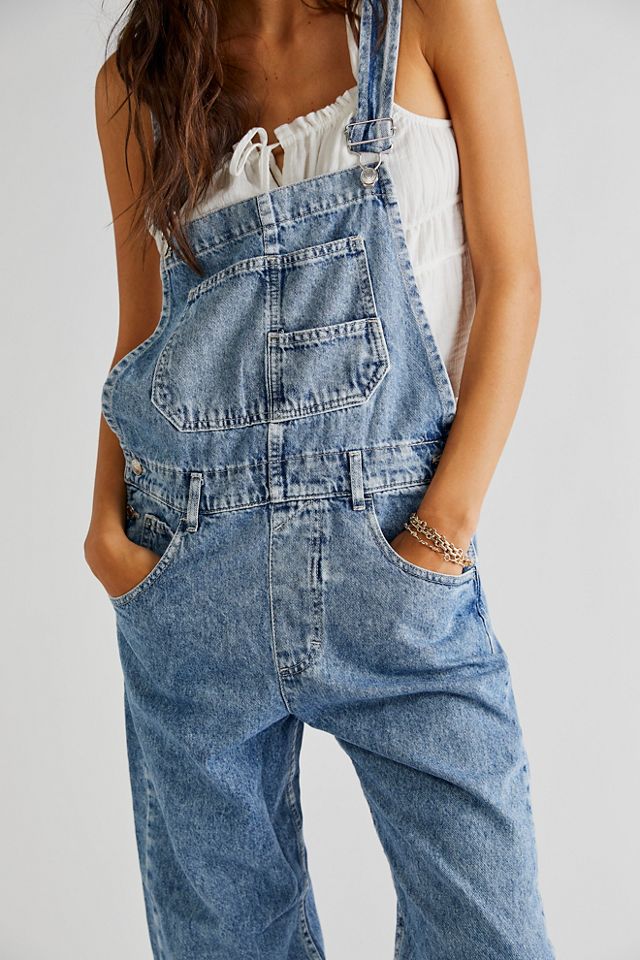 Free People Alvin Flare Overalls Size 27 New 