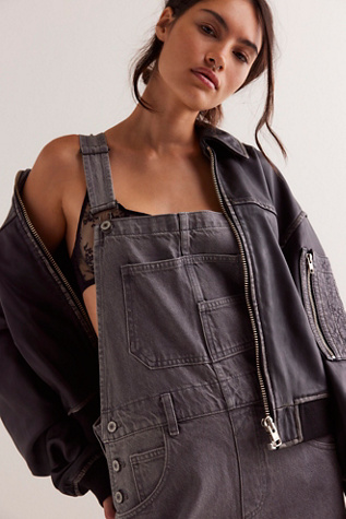 We The Free Ziggy Denim Overalls at Free People in Fortress, Size: XS