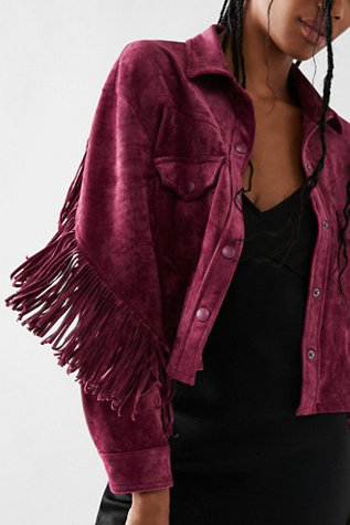 free people velvet trucker jacket mauve