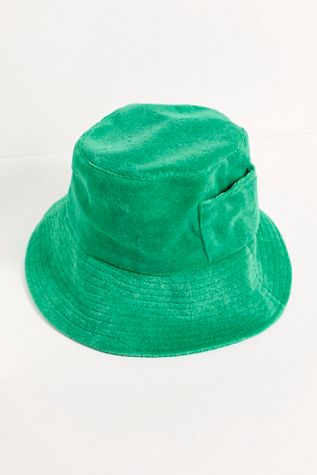 Free People Lack Of Color Green Terry Bucket Hat Lack of Color | Holiday Bucket Hat in Retro Green| FashionPass main image 3