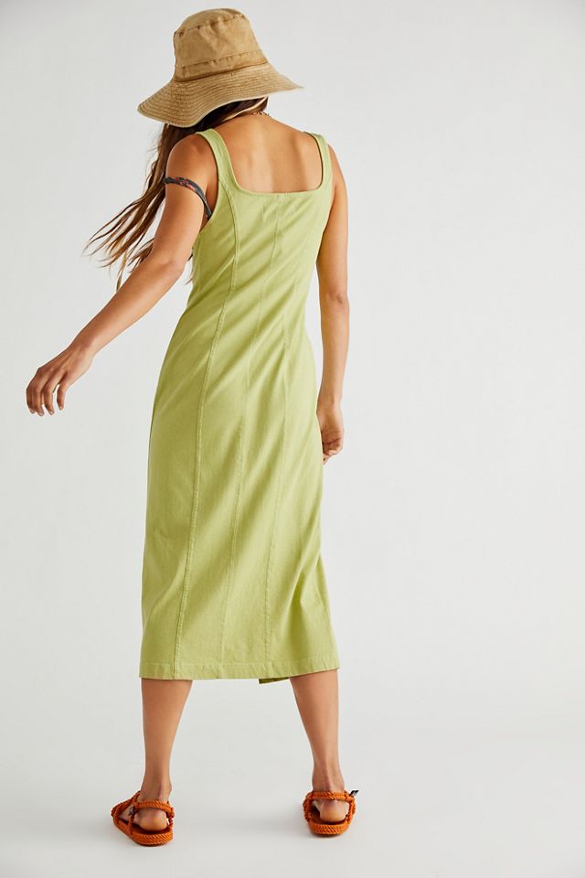 knee length dresses for ladies Pleat Neck Midaxi Dress / "The Hamptons"  JRF