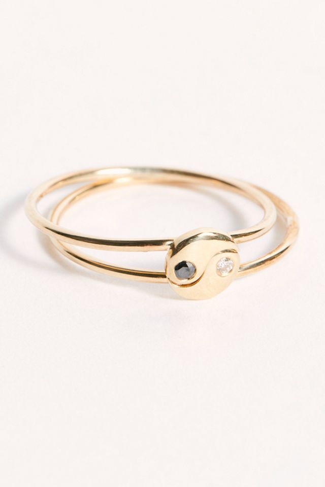 Yin and yang friendship outlet rings