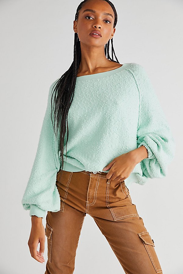 Free People Found My Friend Pullover In Ocean Lily