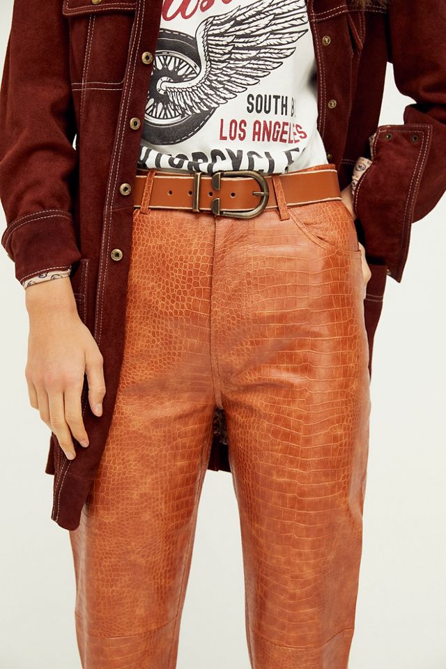 Vegan Crocodile Tapered Trouser #2