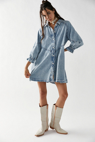 free people denim dresses