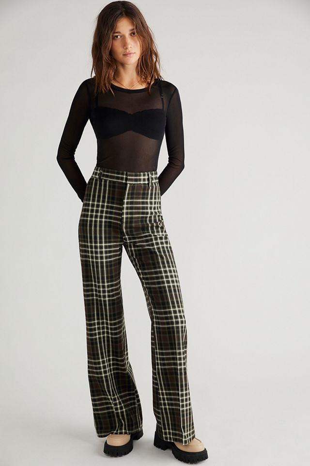 Free People Jules Plaid Pant