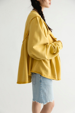About A Girl Pullover by Free People in Yellow, Size: L