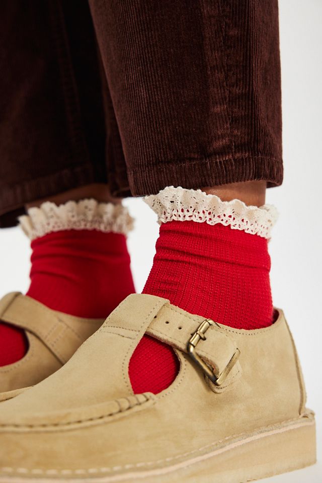 Beloved Waffle Knit Ankle Socks #1