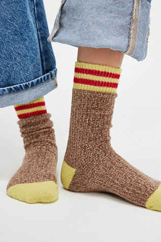 Jackson Cozy Stripe Socks At Free People In Sock Monkey