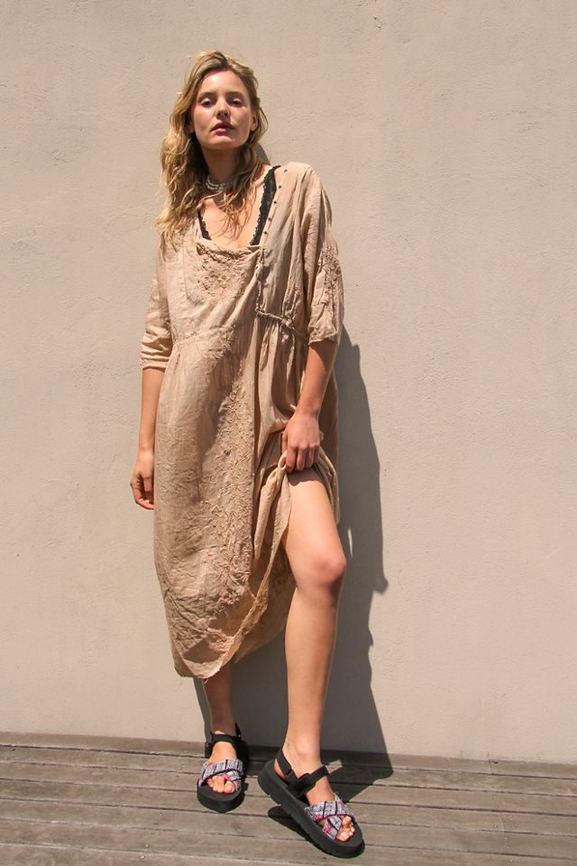 free people silk dress Free People Just Dreamy Maxi Dress in Sweet Lilac Combo