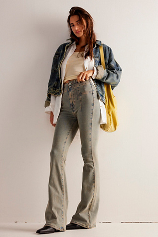 Free people flare leg jeans sale