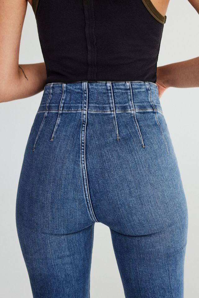 Free People, Pants & Jumpsuits, We The Free Jayde Cord Flare Jeans In  French Toast