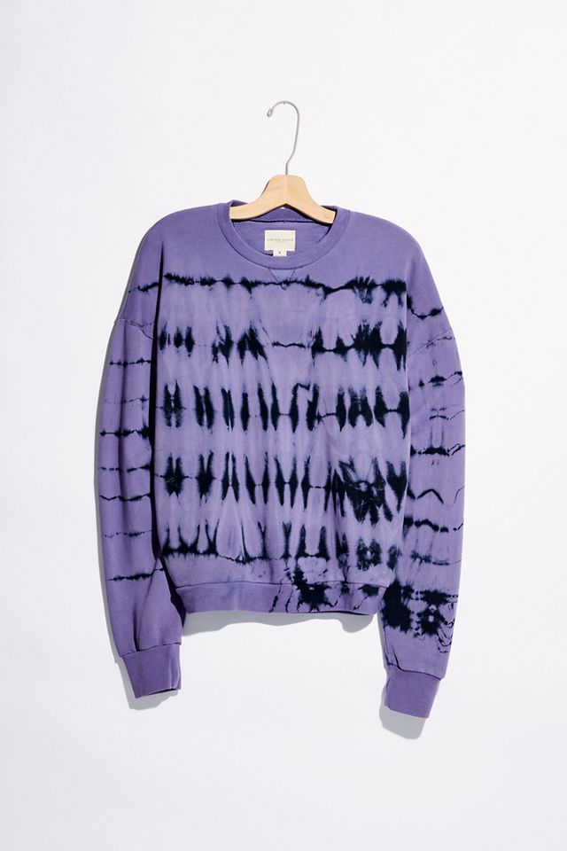 Purple Urban Tie Dye Sweatshirt Tie Dye Crew Free People