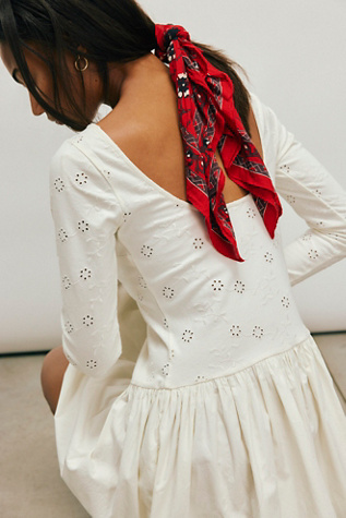 Oleander Print Bandana At Free People In Red