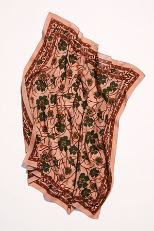 Oleander Print Bandana At Free People In Dusty Rose