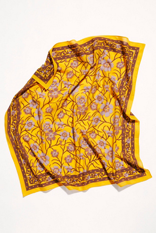 Oleander Print Bandana At Free People In Tumeric