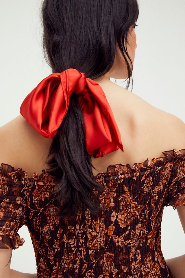 Oversize Bow Pony Scarf #2