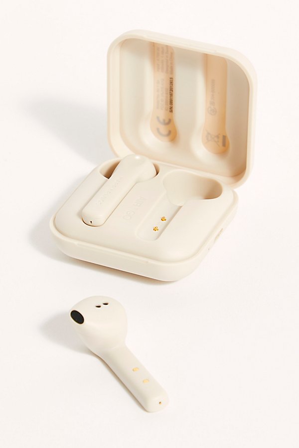 Happy Plugs Air1 Go Headphones In Cream