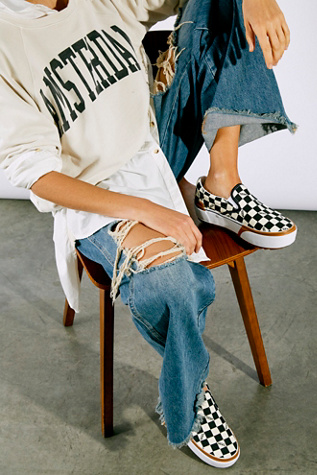 vans slip on stacked