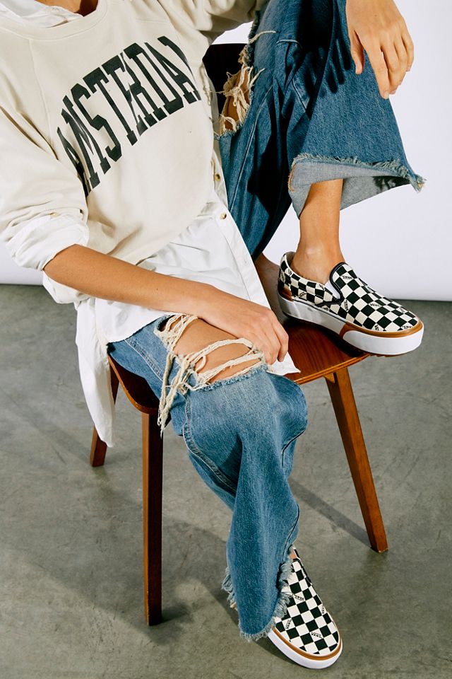 vans stacked slip ons