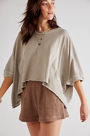 We The Free CC Tee at Free People in Ocean Pearl, Size: XS