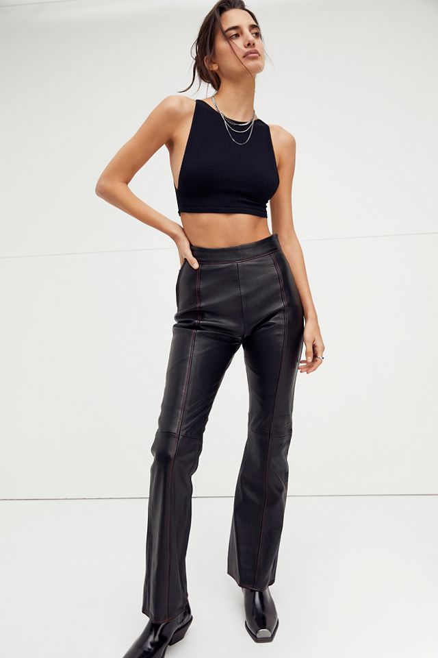 Tailor Leather Pants | Free People UK
