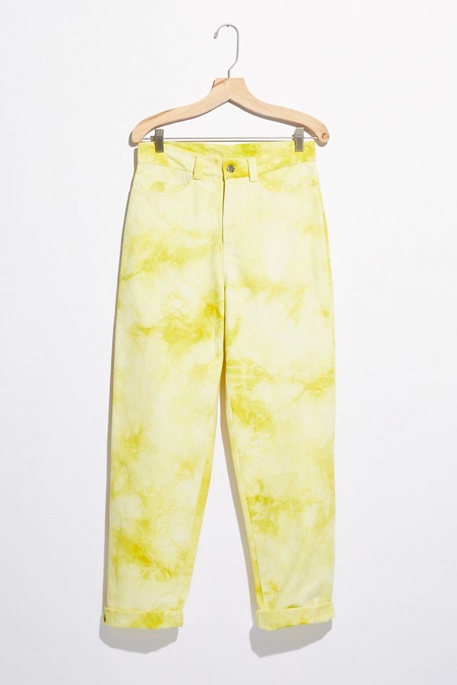 Yellow tie 2024 dye pants