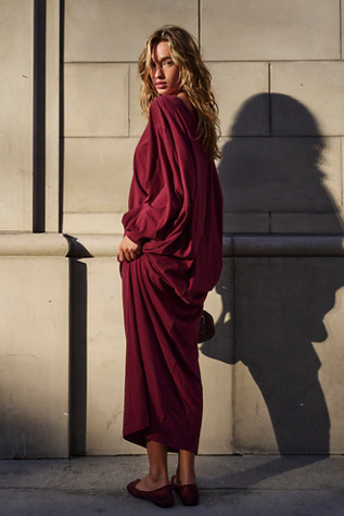 Lifestyle Maxi Dress by free-est at Free People in Maroon, Size: Small