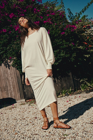 Lifestyle Maxi Dress By free-est At Free People In Softest Lemon, Size: Small