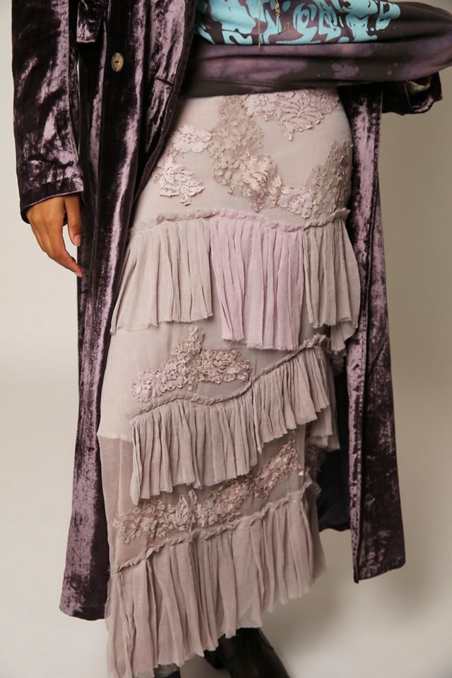 Long Ruffle Lace Skirt #2