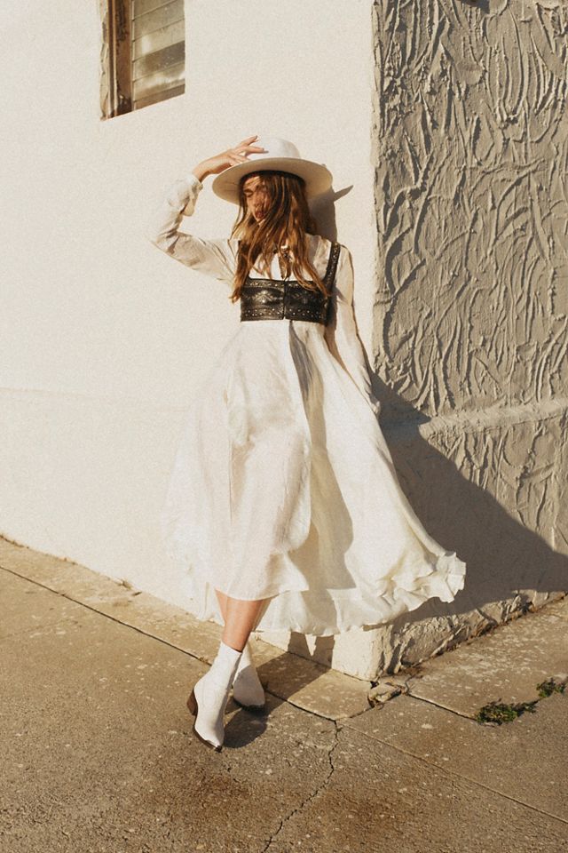 Embroidered Vest And Silk Dress Set | Free People