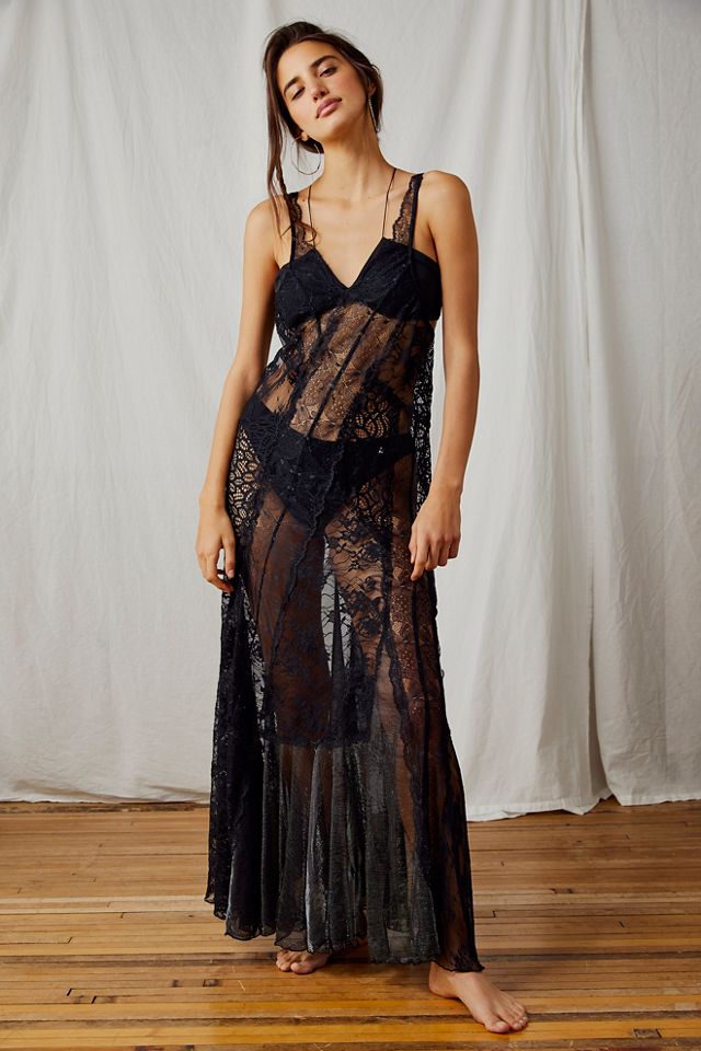 Free people lace maxi dress sale