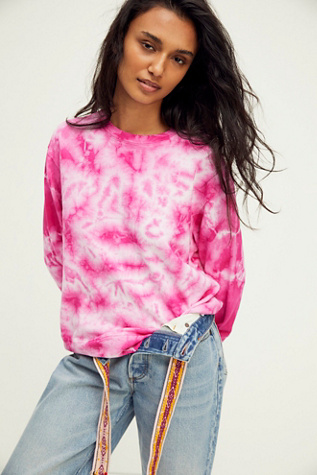 Monrow tie hot sale dye sweatshirt