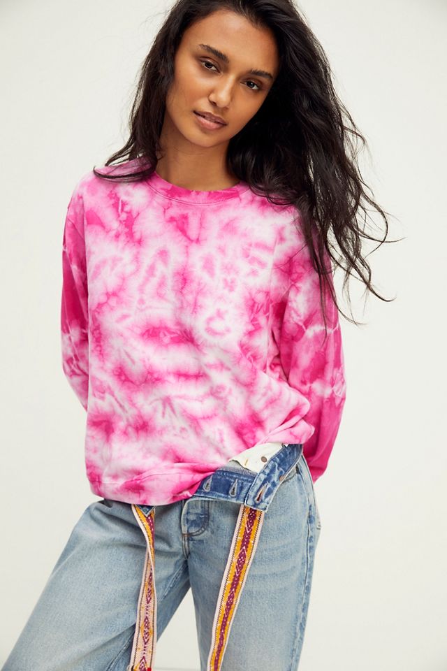 Free people tie dye hot sale sweatshirt