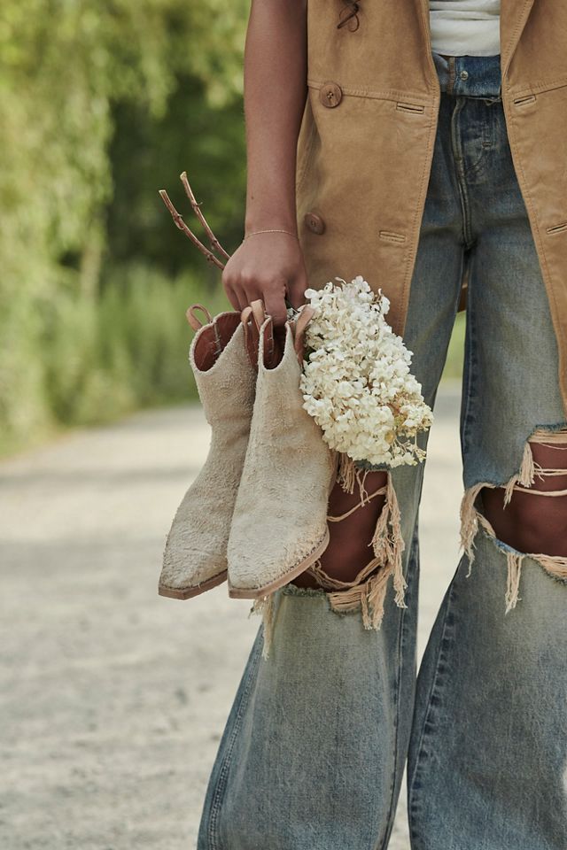 Free People x We The Free Wesley Ankle Boot in Bone