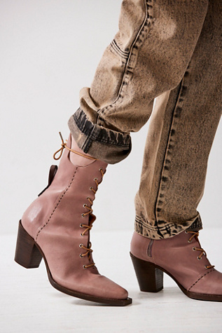 We The Free Canyon Lace Up Boots at Free People in River Stone, Size: EU 38