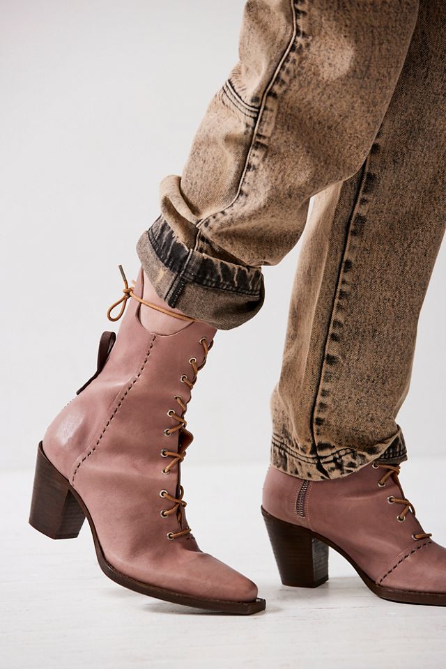 lace up vintage boots