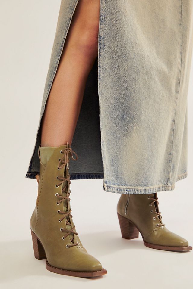 Free people 2025 lace up boots