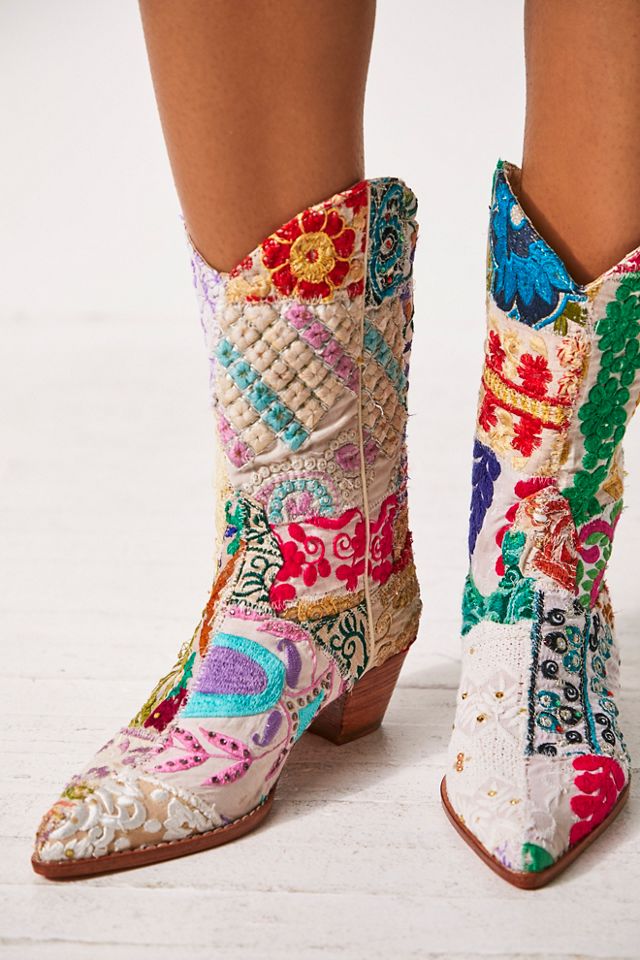 Selina Embroidered Western Boots Free People UK