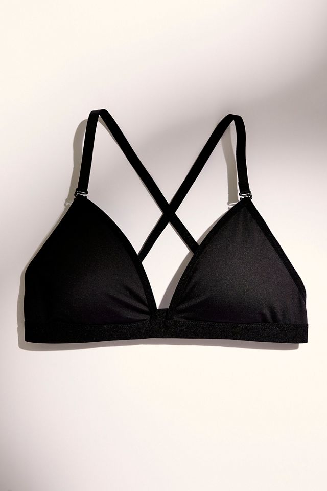 Deep Neck Clear Back Bra