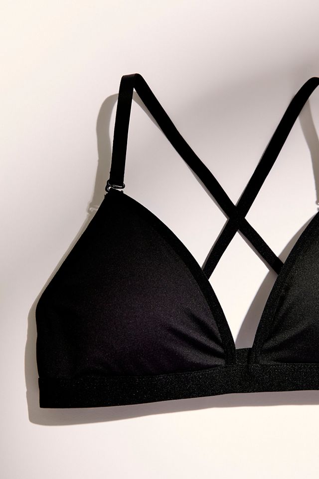 Deep Neck Clear Back Bra #2